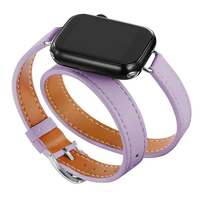 Leather Strap for Apple Watch Band 46/42mm 49mm 45mm 41mm 40mm 44mm Correa For IWatch Series 10 9 8 7 6 SE 5 4 Ultra 2 Bracelet