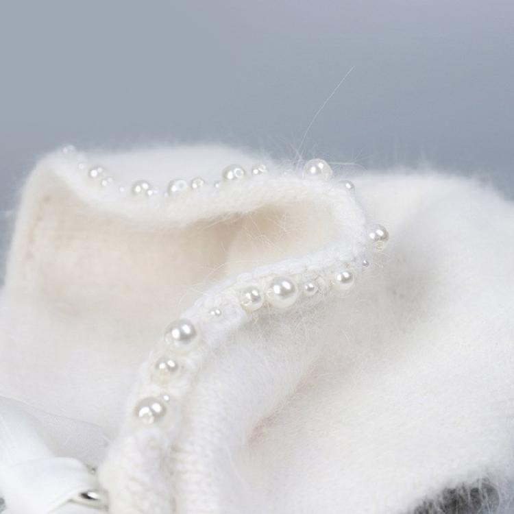 Stylish Earflap Hat Elegant Bows Tassels Pearls Earflap Hat Stylish Women Hat for Trendy Accessorizing