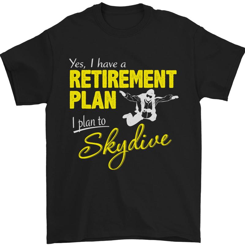 Retirement Plan Skydive T-shirt XL