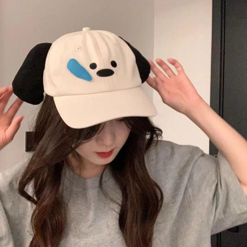 

Kule Tide Play Little Sweet Potato Explosion Mengqu Puppy Three-dimensional Snot Baseball Cap Shade Cute Basin Cap Empty Top Cap