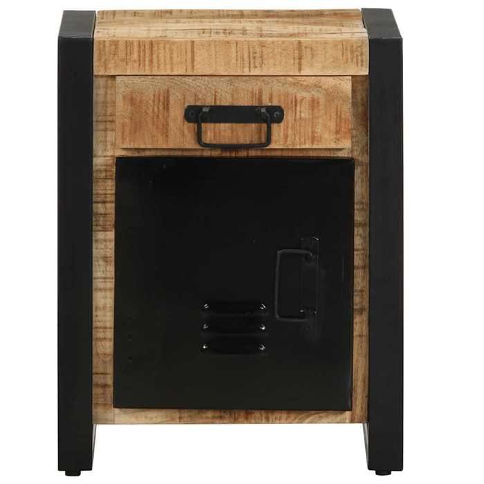VidaXL Table de chevet 40x30x50 cm bois massif de manguier brut, armoire de chevet, armoire de lit, table d'appoint pour 4013559