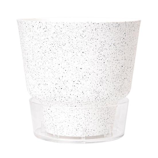 Self-Watering Flowerpot Plant Pot with Visual Reservoir Drainage Hole Self Watering Planter with Absorbent Rope for Indoor Outdoor Plants
