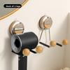 Hair Dryer Rack, Bathroom Non-drilling Wall-mounted Air Duct Rack, Wall Suction Cup Hair Dryer Stand, Bathroom Storage