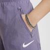 Nike High-Waisted Soft Comfort Cargo Casual Pants Kids Bottoms Dawn-Deep-Purple FD2951-509