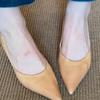 Women's Versatile Pointed Toe Slip-On Shoes: Comfortable, Fashionable, Literary Style with Inner Height Increase