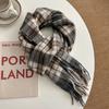 Selected 100 Small Wool Scarves Autumn and Winter Classic Plaid Scarves Unisex Warm Scarves