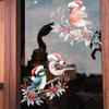 Christmas Little Bird Static Cling Window Stickers for Door and Window Decoration