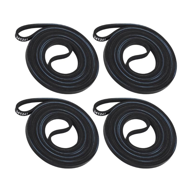 4 Pack Dryer Drum Drive Belt Rubber Texture Reliable Power Transfer Even Drying Action Suitable for Various Dryer Types 1