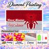 Marc Marquez 5D DIY Diamond Painting Custom Name Text, Full Drill Rhinestone Mosaic Art Home Gift
