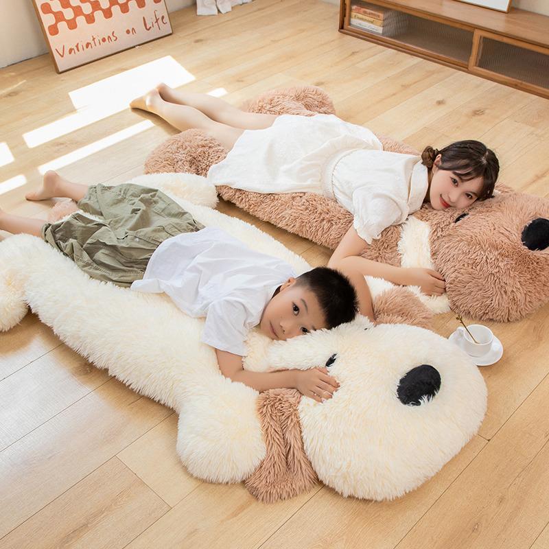 Large Dog Throw Pillow Futon Pad Plush Toy Teddy Dog Doll Children's Bedroom Tatami Futon Pad