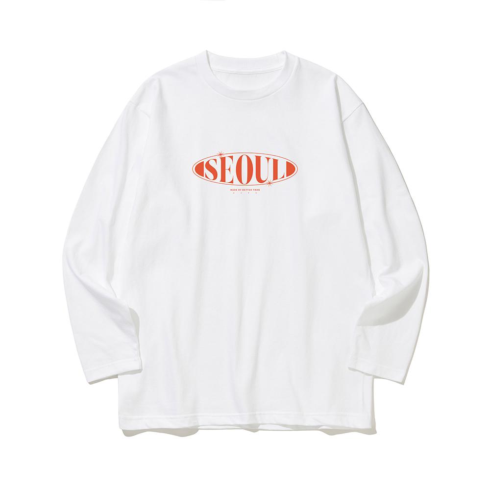 BETTERTHAN88 Btls07 Korea Seoul City Graphic Logo Long Sleeve T-Shirt