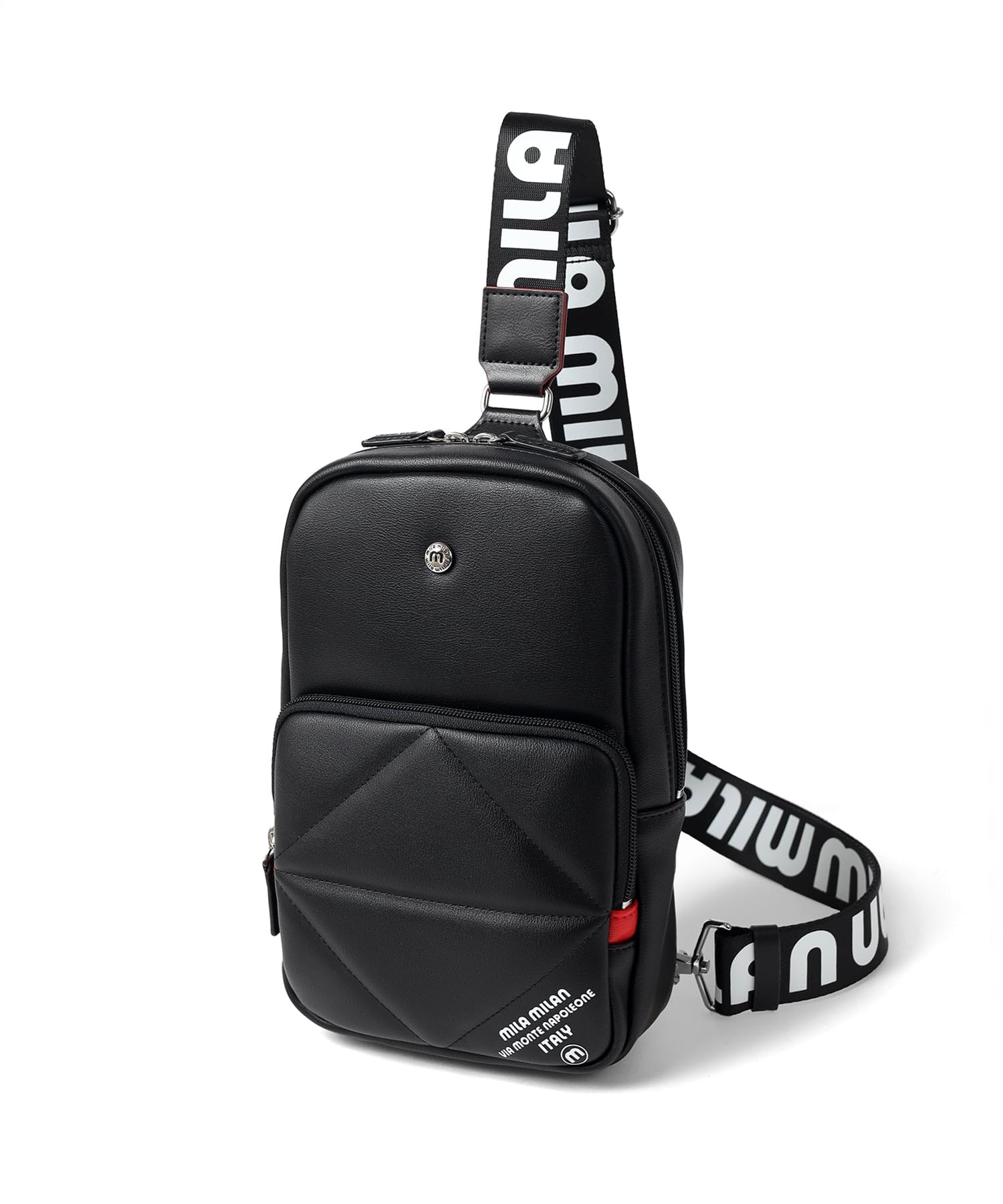 

Сумка на одно плечо Miramilan Tetra, мужская сумка через плечо, Нет. 252921, Черный