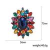 SKEDS Exaggerated Women Luxury Crystal Rhinestone Brooches Badges Pins Vintage Classic Party Banquet Dress Jewelry Accessories