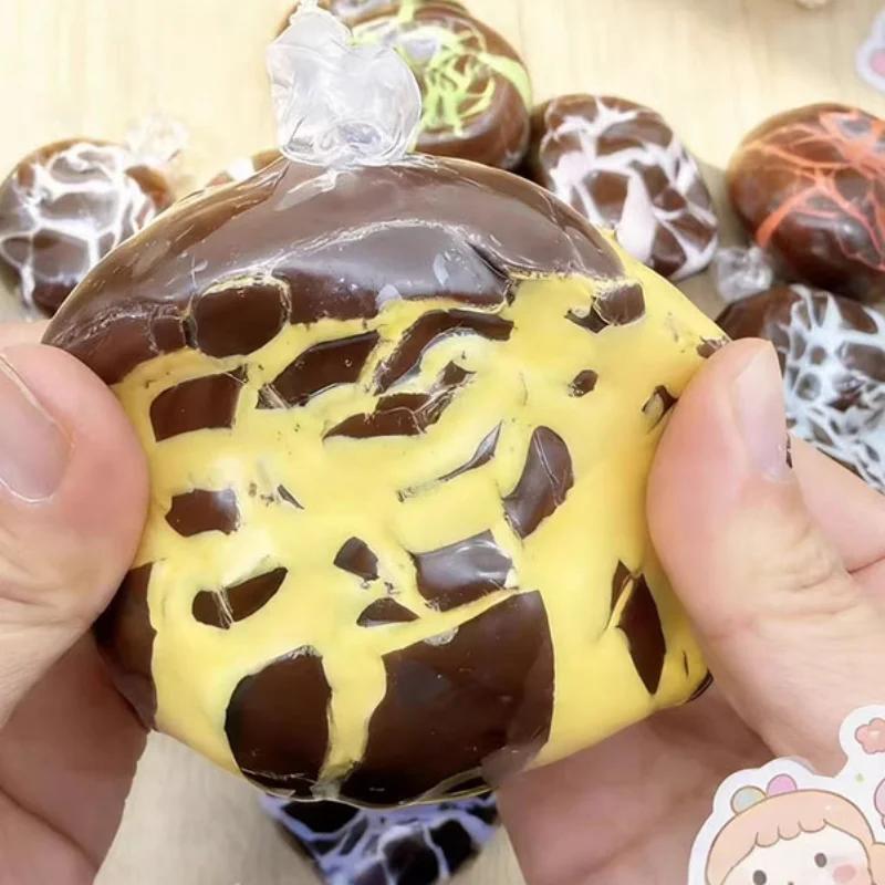 New Crunchy Chocolate Asmr Handmade Ball Stress Anxiety Relief Slow Rebound Squishy Squeeze Sensory Fidget Gifts For Kids Adults