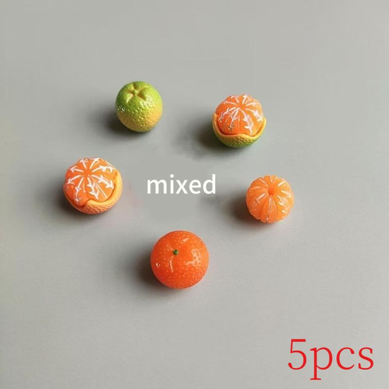 

Muli-color Doll House Accessories Miniature Simulation Food 3D Fruit Oranges Different Types Creativity Decor for Dolls House mixed pack