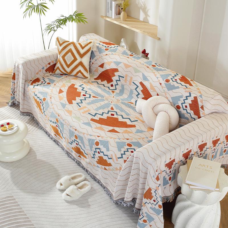 

Универсальный нескользящий чехол для дивана: Всесезонное современное минималистичное вязаное полотенце-подушка (2025) 90x150