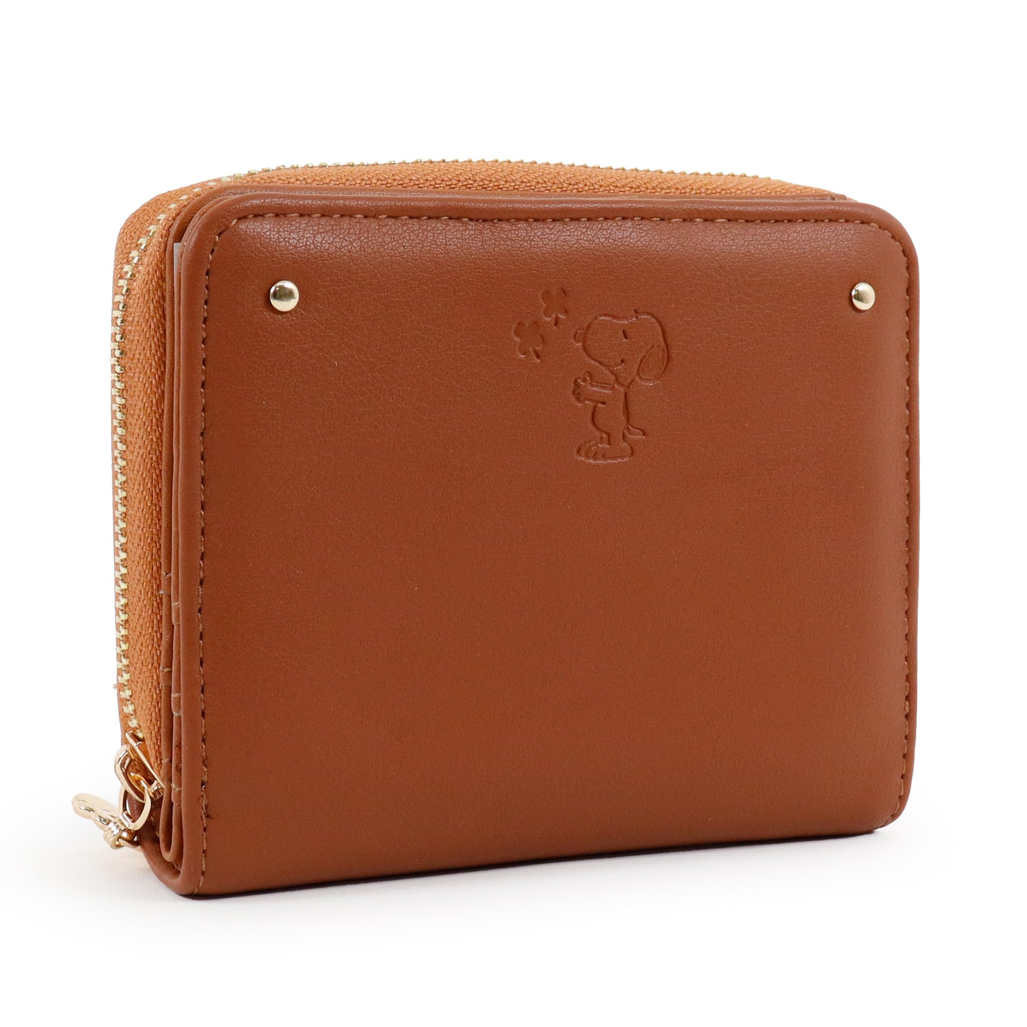 

Женский бифолд-кошелек Snoopy с круговой молнией, тисненым цветком и дизайном PEANUTS (коричневый)