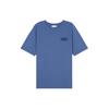 Maison Kitsune Comfortable Plain Knit Crew Neck Short Sleeve T-Shirt Men Tops Storm-Blue MM00126KJ0118-P433