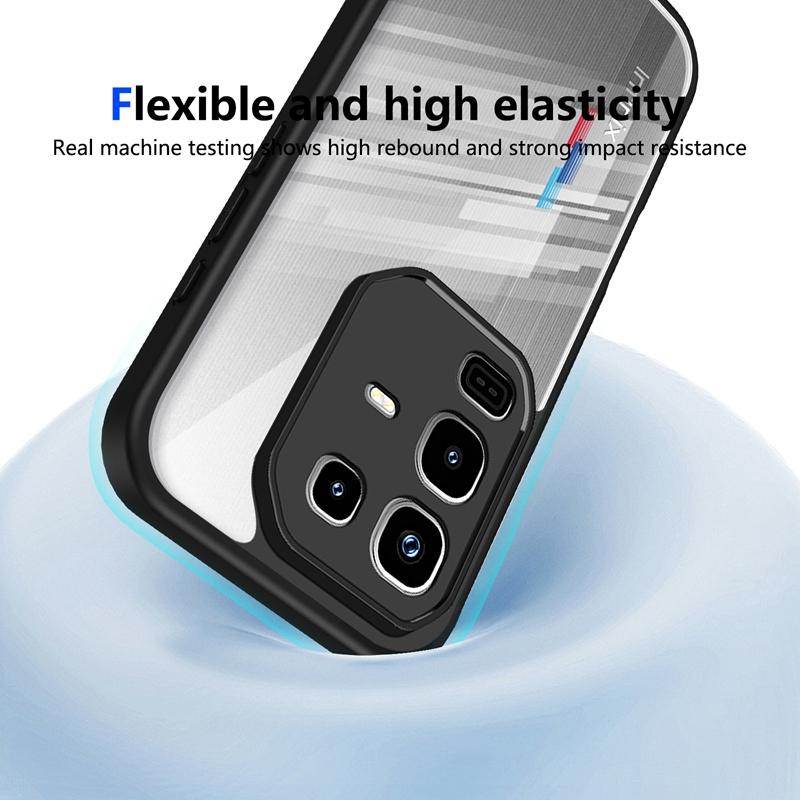 Transparent Silicone Case For Infinix Note 50 40 Pro Note50 note40 Pro Plus 40S 40X 50X 4G PC Back TPU Bumper Shockproof Cover