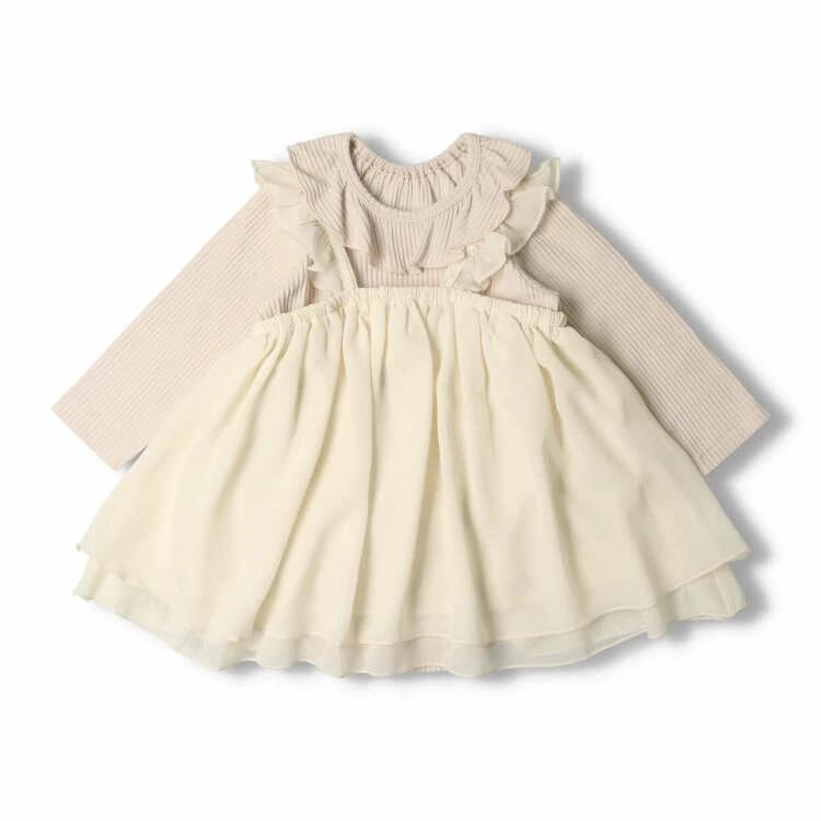 [Children's Clothing] Kid's Zoo (Kids Zoo) Bodyall and One Piece Set 70cm-90cm W60703