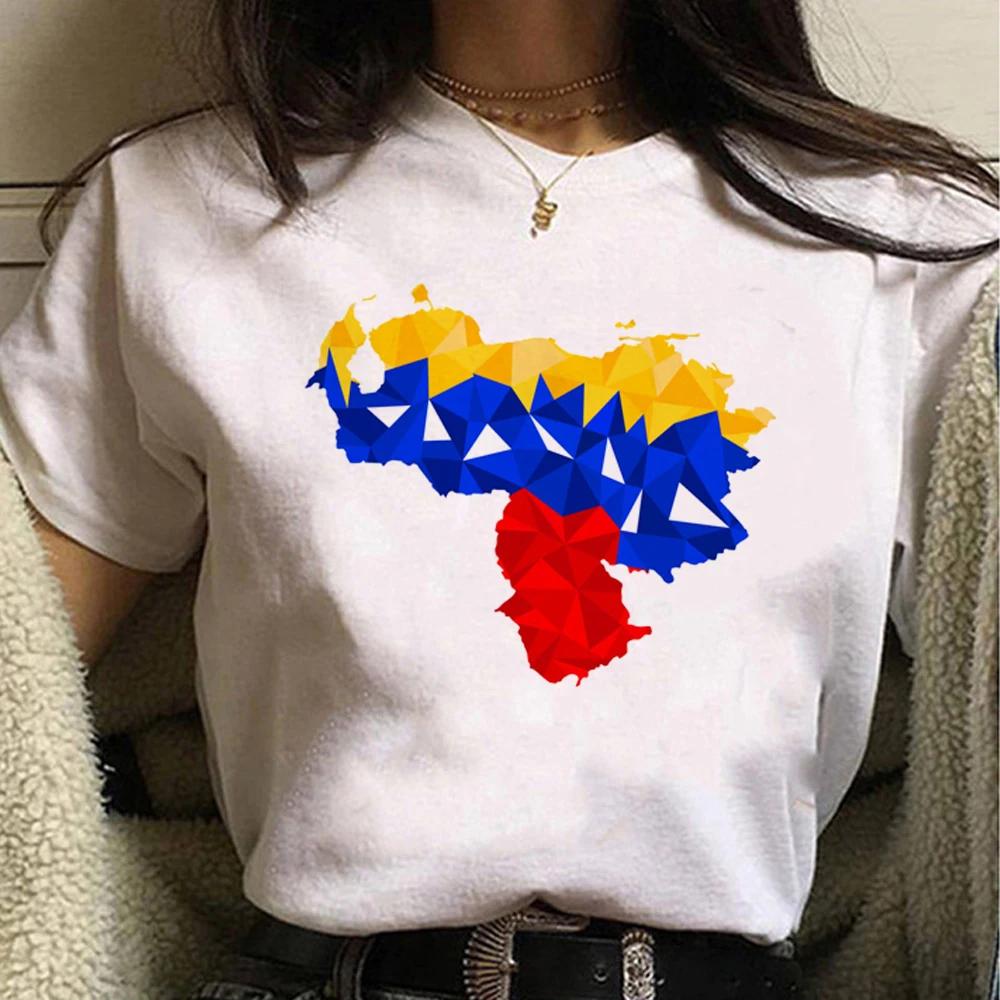 Venezuela tshirt women designer streetwear Y2K t shirt girl streetwear clothes S