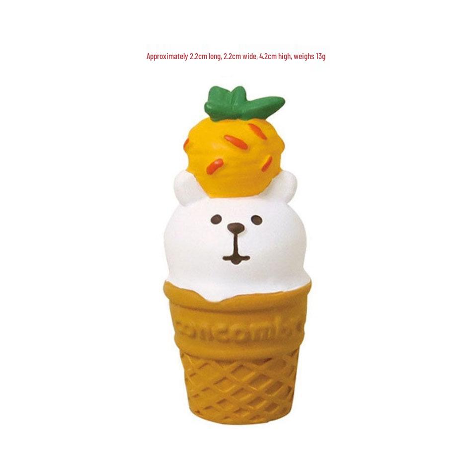 Creative Japanese Cat Ice Cream Resin Desk Ornament