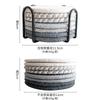 8Pcs/set 11x11cm Round Cotton Woven Coffee Mug Cup Coaster Placemat Dining Plate Mat Kitchen Insulation Pad Table Decoration
