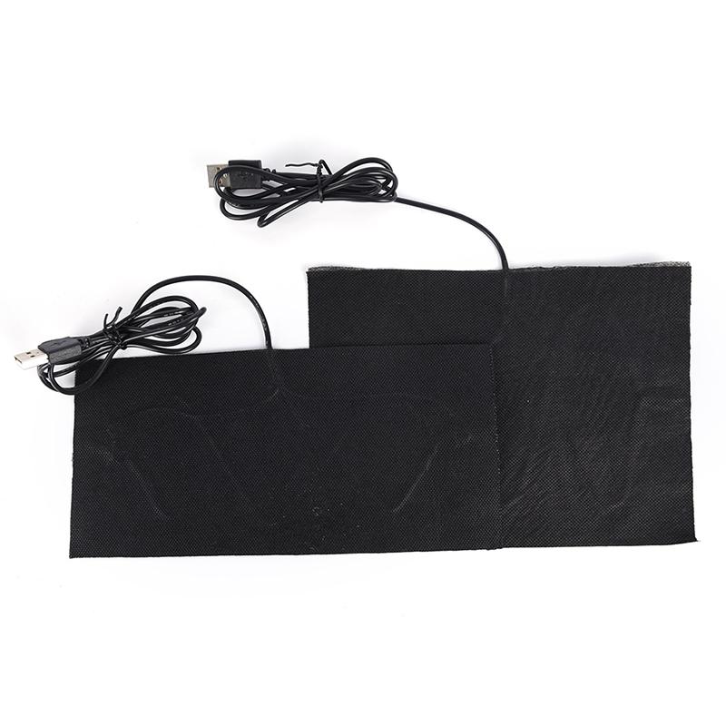5V Karbonový topný prvek Elektrické vyhřívané zimní oblečení Ohřívač Černá podložka Udržuje teplo