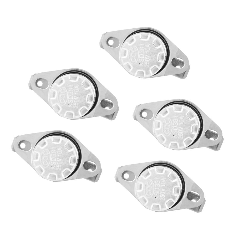 5 Pcs KSD301 Switch Temperature Control Thermostat Thermal Switch 250V10A NO105 celsius