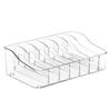 Eyelash Storage Box Adjustable Dividers Desktop Cosmetics Organization Tool Acrylic Transparent Case Holder For Makeup Supplies