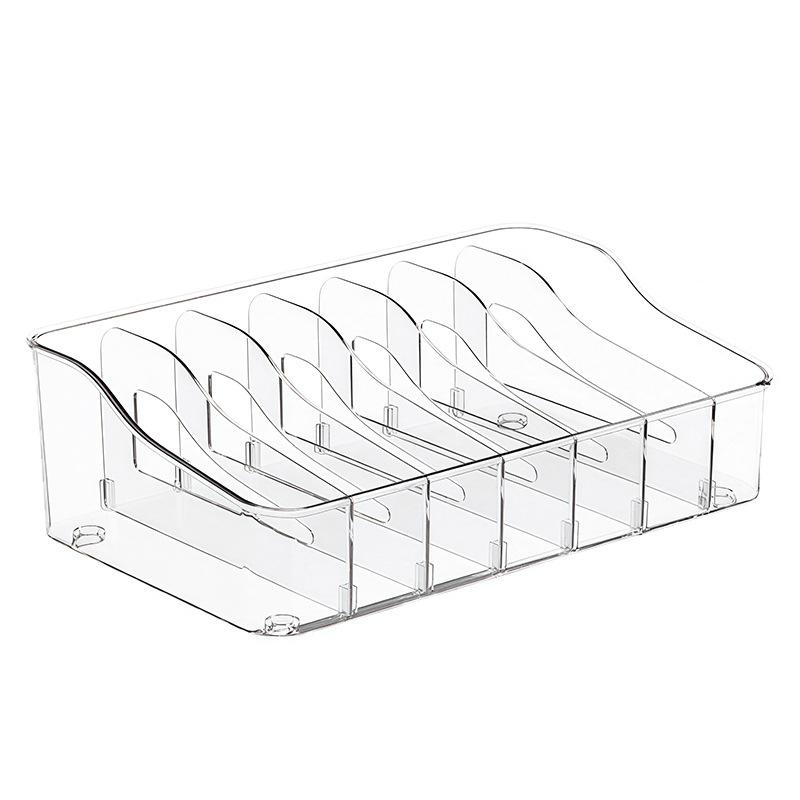 Eyelash Storage Box Adjustable Dividers Desktop Cosmetics Organization Tool Acrylic Transparent Case Holder For Makeup Supplies