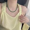 Women's 2025 New Chinese Style Green Jade Chalcedony Accessories