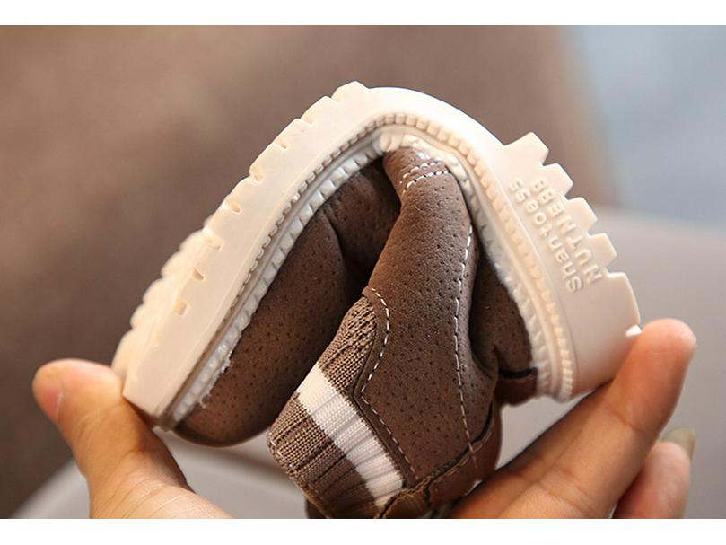 Autumn/Winter Children's Cotton Martin Boots: Warm, Stylish Boys' and Girls' Side-Zip Retro Snow Boots