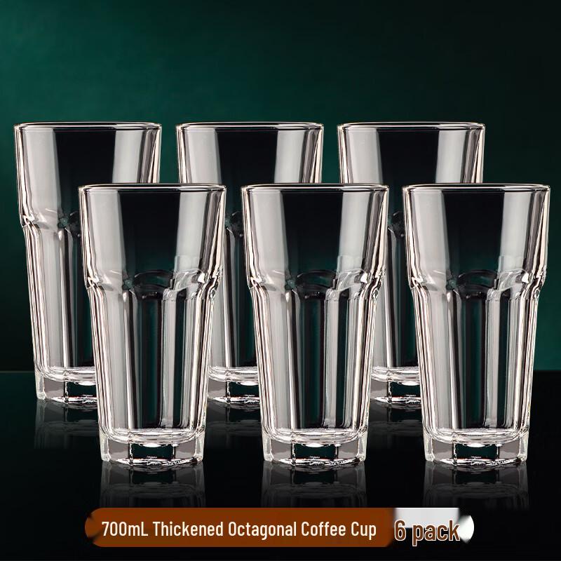 

High-Temperature Resistant Octagonal Glass Cup Set