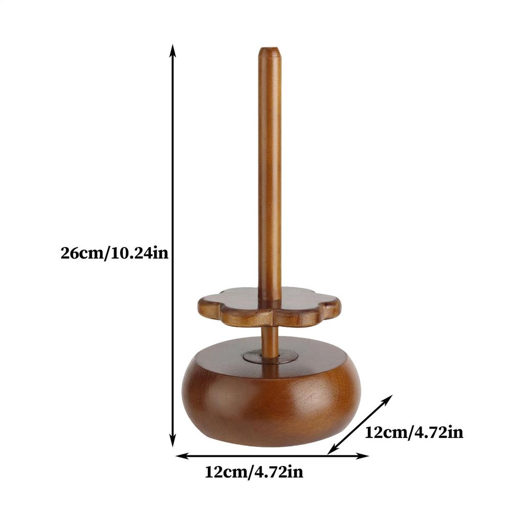 Yarn Holder Wooden Magnetic Yarn Storage Winder For Knitting Heavy-Duty Crocheting Organizer Stand For Christmas Mother's Day