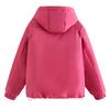 Autumn and winter new hooded padded short jacket drawstring casual loose long-sleeved jacket cotton jacket