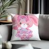 Hot Bbonbonribboning Cushion Cover Antidustmite Pillowcase Invisible Zipper Silky Short Plush Sofa Cushion Cover