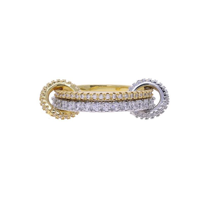 Stackable Zircon Rings Set High Quality Versatile Creative Womens Finger