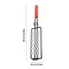 1Pcs Metal Sausage Grill Cage Heat Resistant Handle BBQ Grill Rack  Fish Grilling Clip Tool