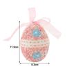 1 Stück Bunte Ostereier Bastelset Mini-Hase Eier Hängende Dekoration Schaumstoff Mehrfarbig Eier Dekoration für Kinder Geschenk