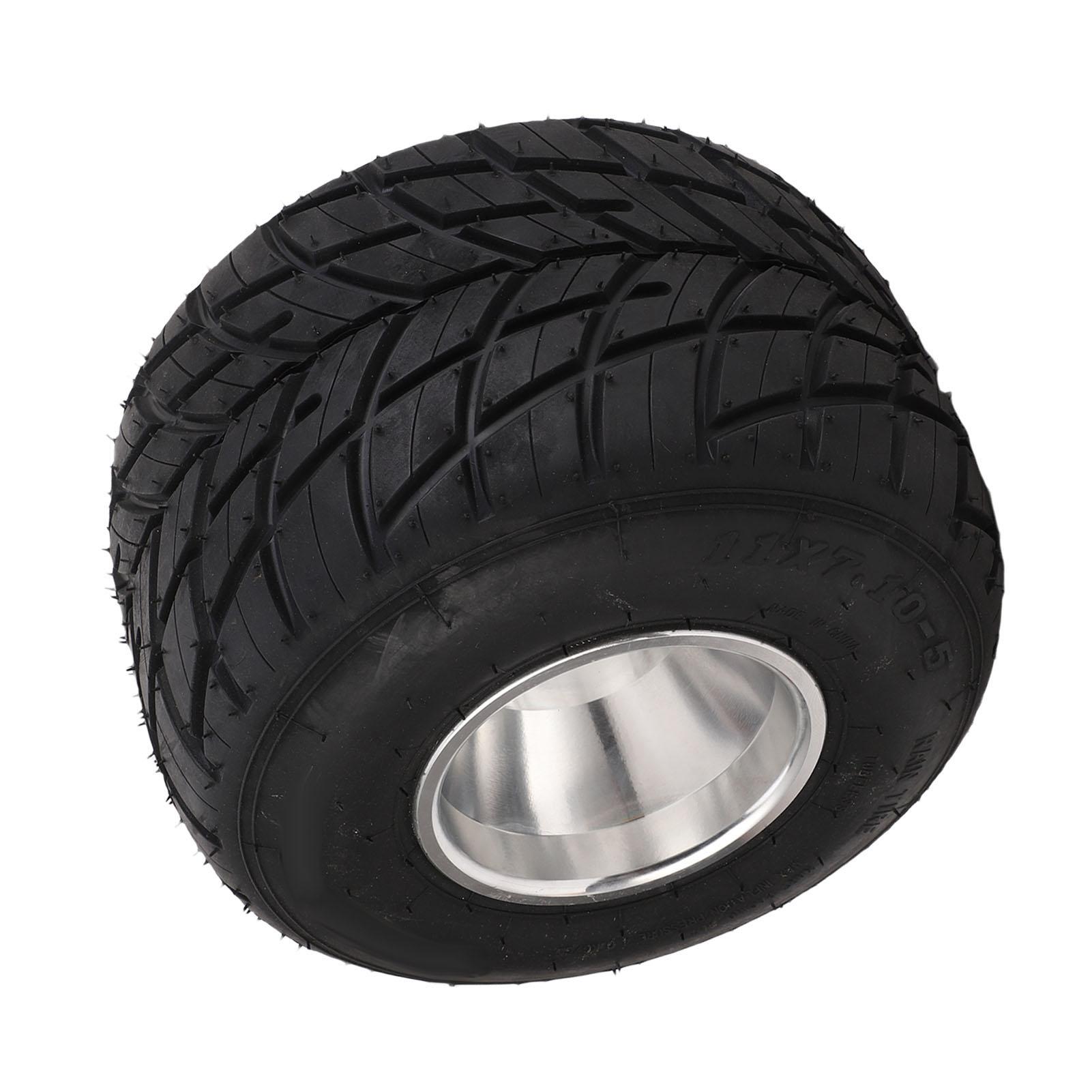 

11x7.10 5 Шина для картингу з диском Гумова Алюмінієвий сплав 4PR Безкамерна Збірка шини з диском заднього колеса для квадроцикла UTV SxS Side By