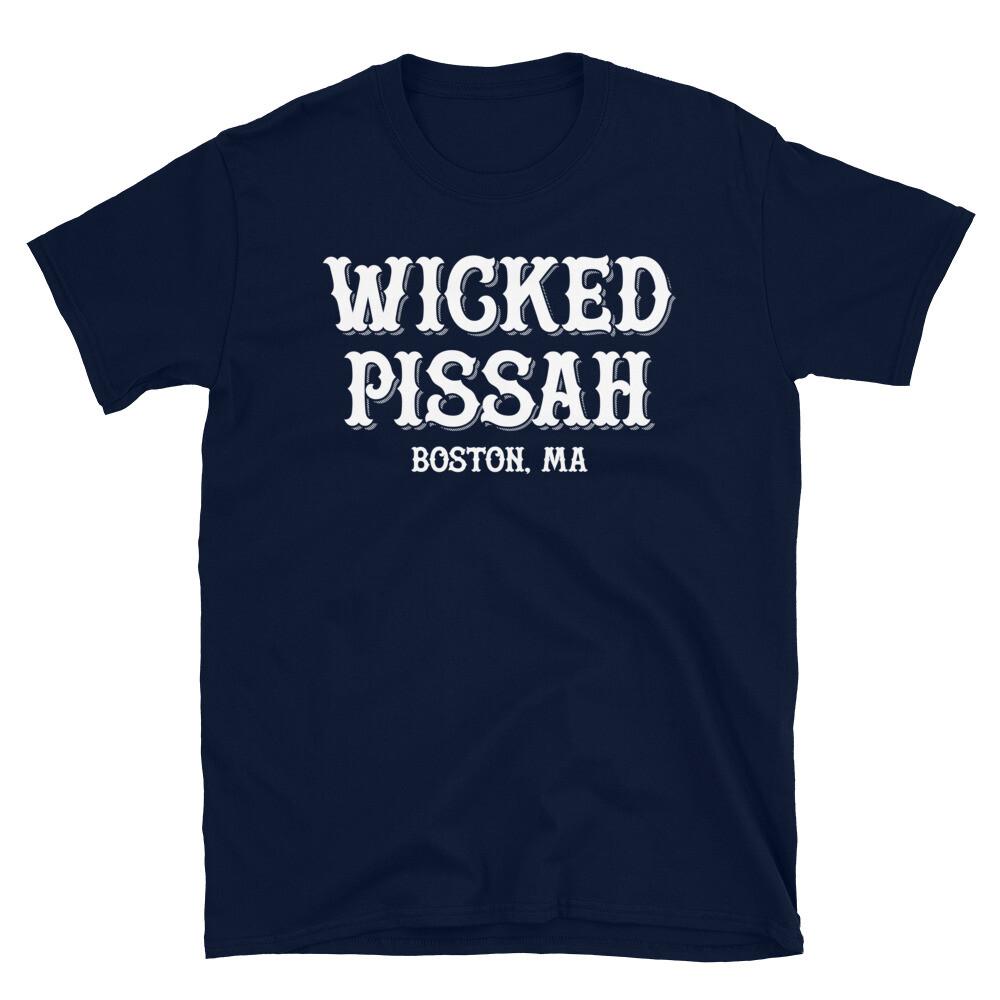 Funny Boston Massachusetts Accent Wicked Pissah ShortSleeve Unisex TShirt Unisex T-Shirt XXXL