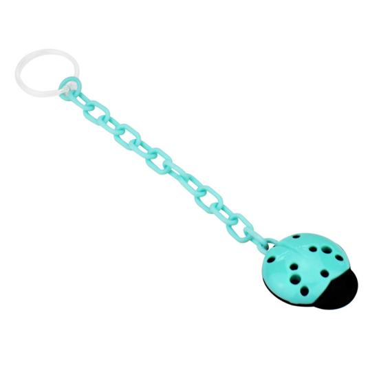 Cute Ladybug Baby Feeding Nipple Pacifier Clip Dummy Chain Drop-Resistant Holder