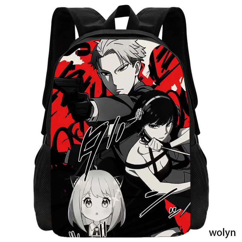 Spy Schoolbag Cartoon Anime Backpack Family Backpack,Light Weight Schoolbag Mochila Backpacks for Children's Bags for Girls