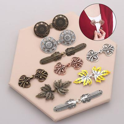 Winter Trendy DIY Sewing New Clip Clasps Cardigan Clip Shawl Brooch Sweater Blouse Pin