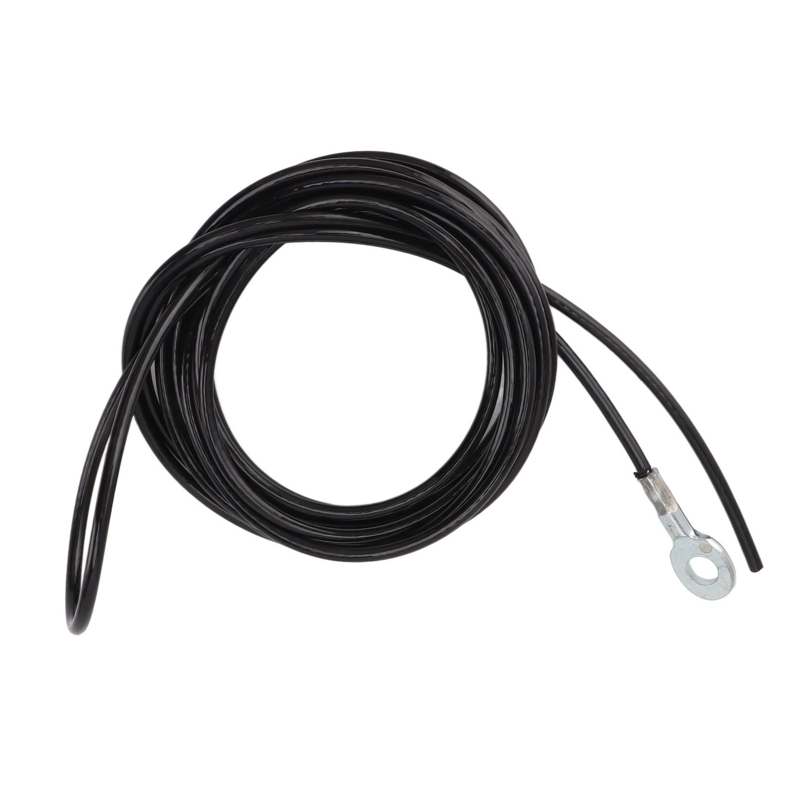 Pulley Cable Steel Fitness Cable Black Strong Coated Pulley Machine Accessory for Gym Home Workout Exercise