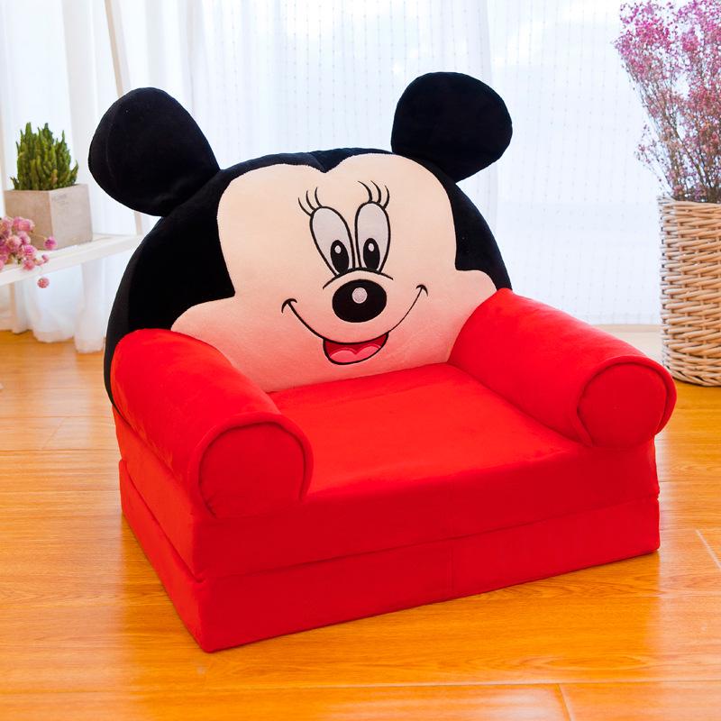 Cartoon Children's Multi-Layer Folding Plush Sofa Bed 