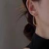 Elegant Geometric Oval Earrings: Personalized Vintage Luxury for Autumn & Winter