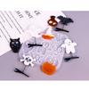 Halloween Pendant Silicone Mold Personalized Skull Pumpkin Earrings Pendants Resin Molds with Hair Clips Accessory DIY
