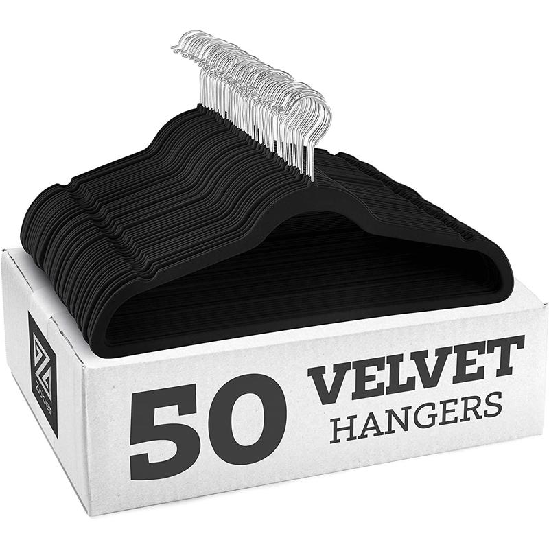 European & American Non-Slip Flocked Magic Wardrobe Clothes Hangers 